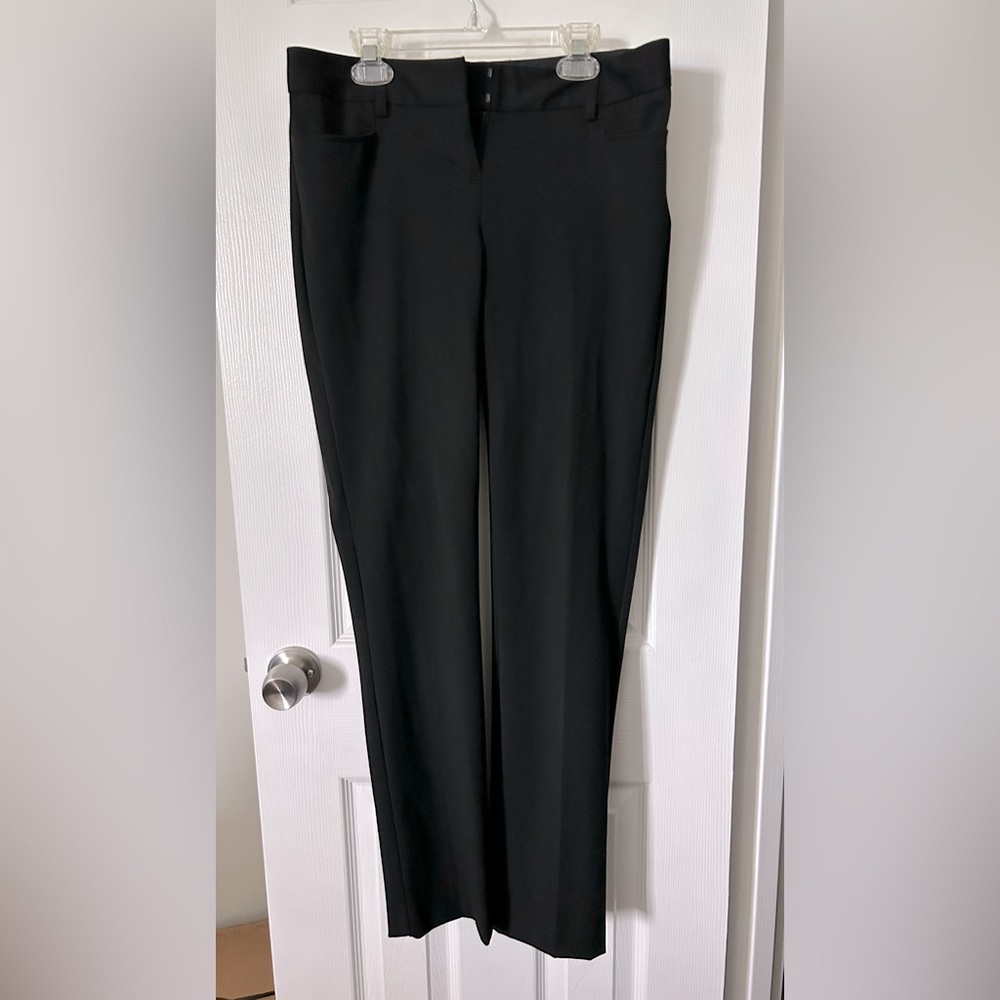 Black slim fit slacks (Express)